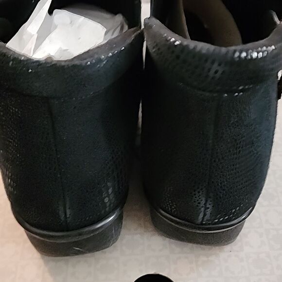 Women's Revere Damascus onyx black lizard 🦎 ♥️ boots 👢 Size 12W NIB - Picture 5 of 13